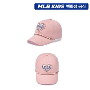 [MLB키즈PG] 여아 체인 장식 워싱 볼캡 (7FCPH015N-50PKS)