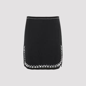 파코라반 숏 스커트 24HCJU008PO0336 P001 BLACK