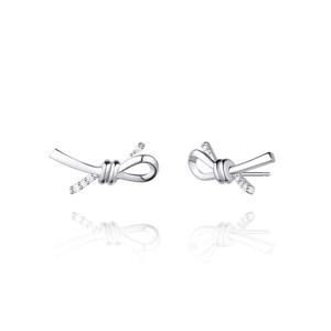 [스톤헨지]Love Knot 실버 큐빅 귀걸이 SA24C52T