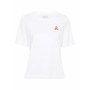 [MAISON KITSUNE] 여성 티셔츠 Speedy 폭스 코튼 MW00119KJ0008P100 화이트 /8
