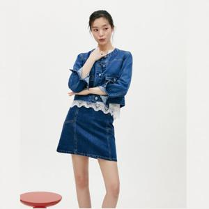 플라스틱아일랜드  (PR2DJ364) [C]라운드넥 데님 자켓