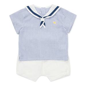 [블루독베이비8] SS25 마린 크루넥 상하세트 HJ (4531361011) (BLUEDOG BABY 유아 출산 백일 선물 도트 강