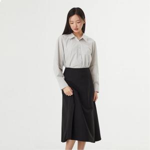 플라스틱아일랜드  맞주름 플레어 스커트 (PR7WS161)