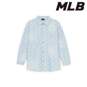 MLB (3ADRM1051-50BLL)  25S 신상 클래식 모노그램 스프레이드 데님셔츠