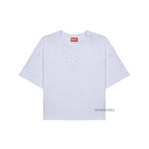 [디젤] SS25 여성 크롭 박시 티셔츠 A15096 0NIAX 100