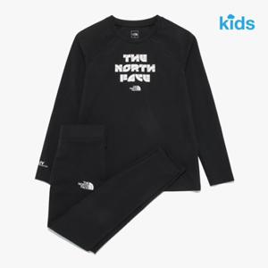 노스페이스키즈 NT7TR21S 블랙 서프사이드 긴팔 세트 래쉬가드 수영복