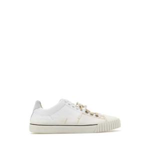 MAISON MARGIELA 화이트 가죽 amp 캔버스 New Evolution 스니커즈 S58WS0234P5063 H8548