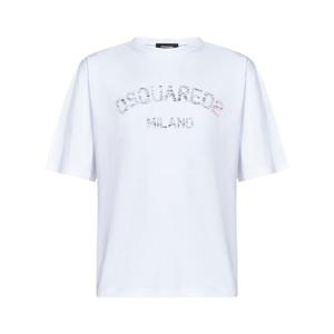 디스퀘어드2 반팔 티셔츠 S74GD1399D20020 100 White