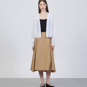 [쥬크]밴딩 컬러 블록 A라인 맥시 스커트 Z252MSD015