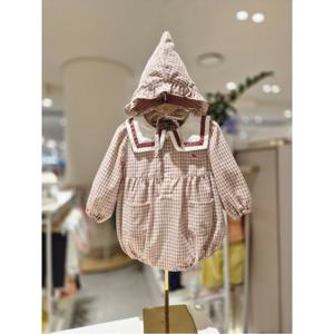블루독베이비 10 25FW가을신상 (PK)빅카라 러블리 바디수트 (45A1360407)