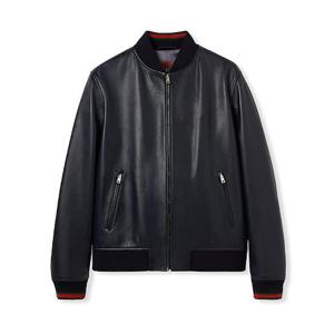 구찌 봄버 자켓 793726XNA3M 4044 BLU NVY V ROSSO V