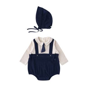 밍크뮤HB(NY)클래식체크SET바디슈트(35A1260403) 신생아출산선물 유아동의류 모자
