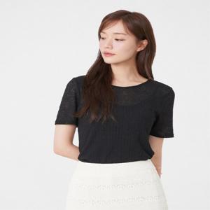 플라스틱아일랜드  (PR2CH701) 시스루 린넨 티셔츠