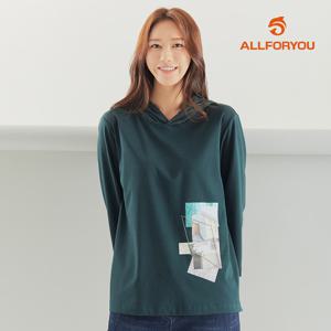 [올포유] [모델착장] 여성 후드 티셔츠 ALTRK8111-819
