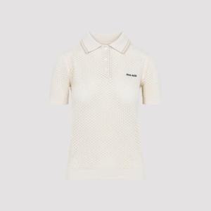 미우미우 폴로 티셔츠 MMLB28SOOO 17NL F0018 NATURALE