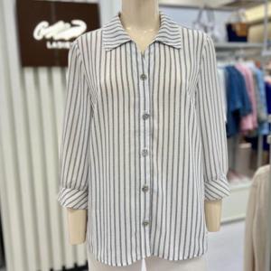 크로커다일레이디 HC28 스트라잎 블라우스 CLEMBL105