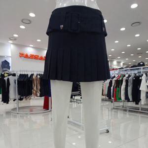 [파사디]여성골프스컬빅버클주름스커트P24MSK574M_GN