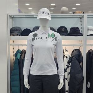 [디즈니골프]여성 캐릭터 포인트 티셔츠 (DO1LTS007-WH)_US