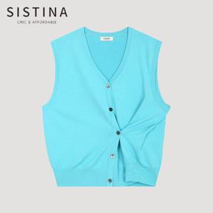 [SISTINA] 인기 투웨이 브이넥 니트 베스트_ASKVTO11010_AQ