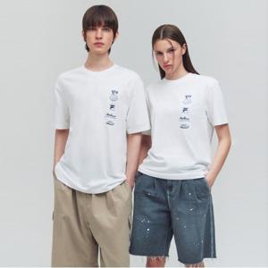 [휠라] 정상* 45,000원 수피마 레이어드 로고 반팔티(FS2RSG2104X_OWH)