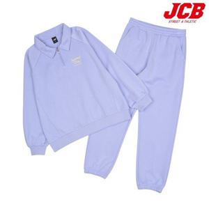 [제이씨비]카라 반집업 맨투맨%2b조거 세트 (JBS8R546GSV)