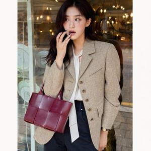 [올리브데올리브]울 블렌드 싱글 테일러드 체크 자켓 (OW4WJ952)