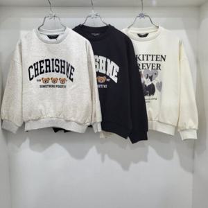 [더데이걸]레터링융기모스웻셔츠TGMA24T16
