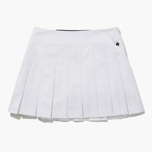 [30%OFF] 르꼬끄골프 여성 솔리드 오비밴드 플리츠 스커트 (GQ122LSK14)