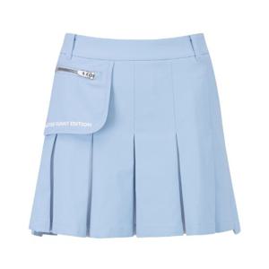 마스터바니에디션 여성 투톤 플리츠 언밸런스 큐롯스커트(421E1PC202)