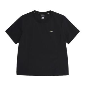 내셔널지오그래픽 N252WTS140 여성 아델리 경량 우븐스트레치 라운드 반팔 티셔츠 BLACK