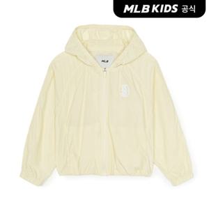 [MLB키즈 공식] 25SS 걸스 스포티브 스트레치 홑겹 바람막이 BOS (L.Beige) 7FWJB0553-43NBL