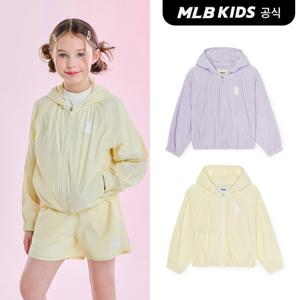 [MLB키즈 공식] 25SS 걸스 스포티브 스트레치 홑겹 바람막이 (2color) 7FWJB0553