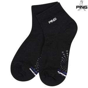 [핑골프]남성 라인 포인트 단목 양말 111E1SC002_BK