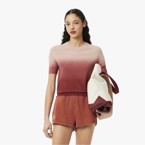 [시즌오프 30% 인하] 라코스테 공식 여성 그라데이션 반팔 스웨터 AF9281-55G GTI