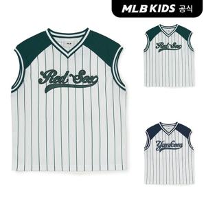 [MLB키즈 공식] 바시티 스포티브 스트라이프 민소매 티셔츠 (2color) 7ATKV0153