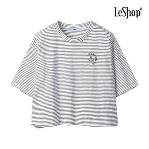 르샵  마린 크롭 단가라 티셔츠 (BP5TS025A)