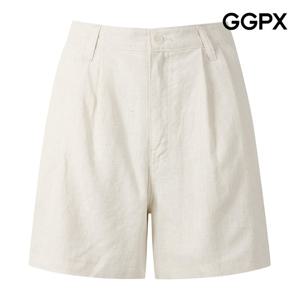 GGPX  더블 다트 린넨 4부 팬츠 (GP5PT027F)