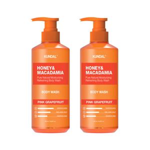 쿤달 허니 앤 마카다미아 퓨어 바디워시 핑크그레이프프룻 500ml x2개