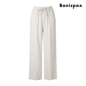 보니스팍스  린넨 와이드 밴딩 팬츠 (XP6PT010M0)