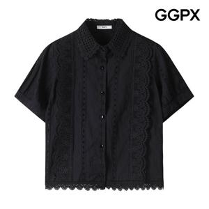 GGPX  카라넥 레이스 버튼 셔츠 (GP6SH014F)
