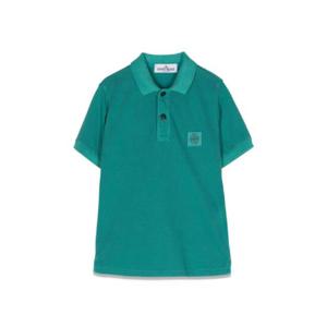 STONE ISLAND 폴로 셔츠 - 에메랄드 801620967KV0056