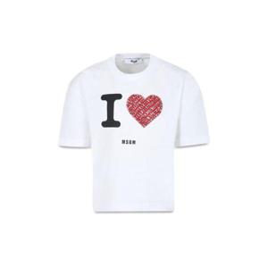 MSGM 저지 티셔츠 소녀 F4MSJGTH143K001
