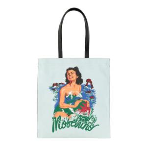 MOSCHINO 하와이안 프린트 토트백 744682131339