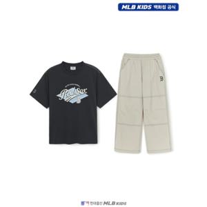 [MLB키즈US] (7AS1B4153-43CGS) 스트릿 반팔+우븐팬츠 세트 아동티셔츠세트 키즈티셔츠세트