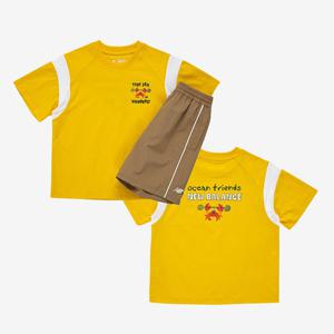 [뉴발란스]뉴발란스 키즈 바시티 티셔츠 반팔셋업 NK9YF2903U-30