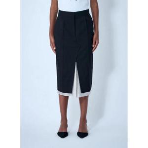 25 FW 마르니 여성 울 미디 스커트  mni0261006blk