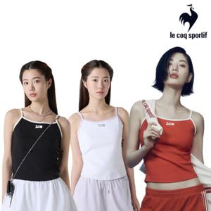 [르꼬끄] [나나 착용] 여성 스몰로고 슬림핏 슬리브리스 QQ222OSL41