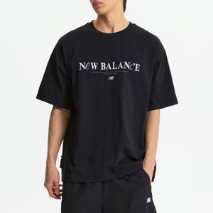 M 뉴발란스반팔티 RQK NBNEF21433-19 UNI 플라잉 레터링 반팔티(SEMI OVER FIT)