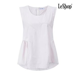 르샵  사이드 셔링 민소매 퓨어 블라우스 (BP7BL049A)