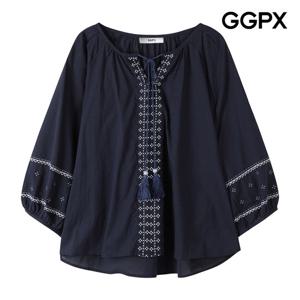 GGPX  에스닉 자수 프린지 블라우스 (GP7SH055F)